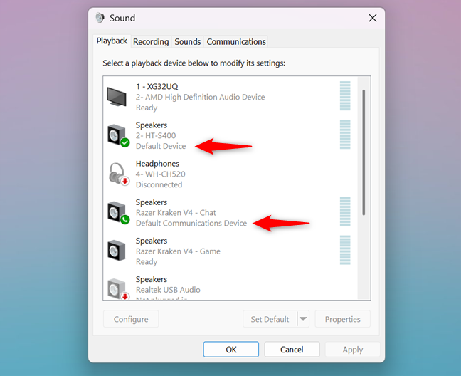 Windows 11 microphone properties screen showing a selected Microphone Array and its audio driver details.